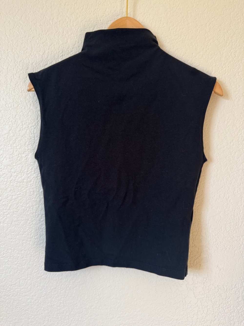 Madewell Black Sleeveless Mock Neck Tank